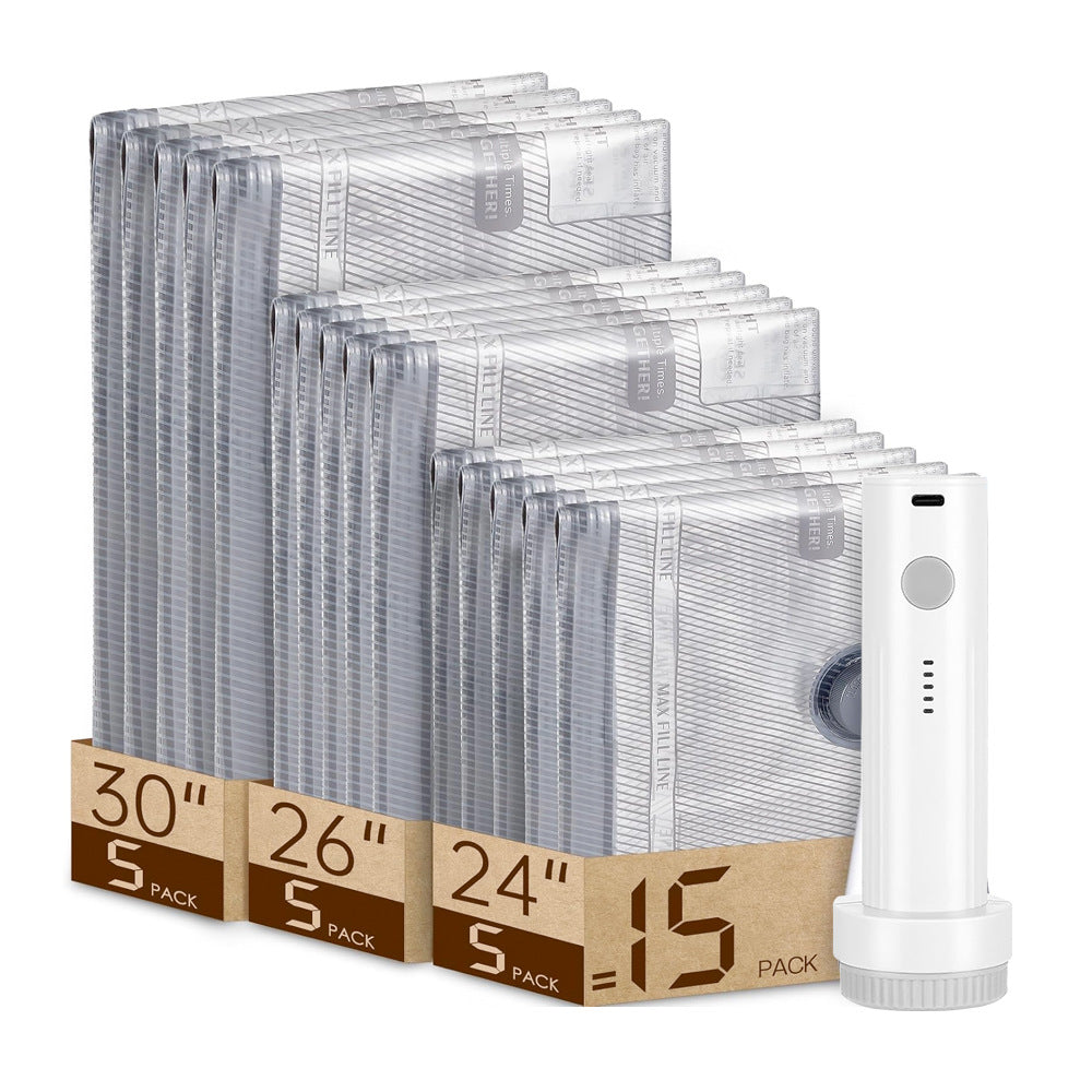 X7 Cordless Travel Vacuum Bag Set