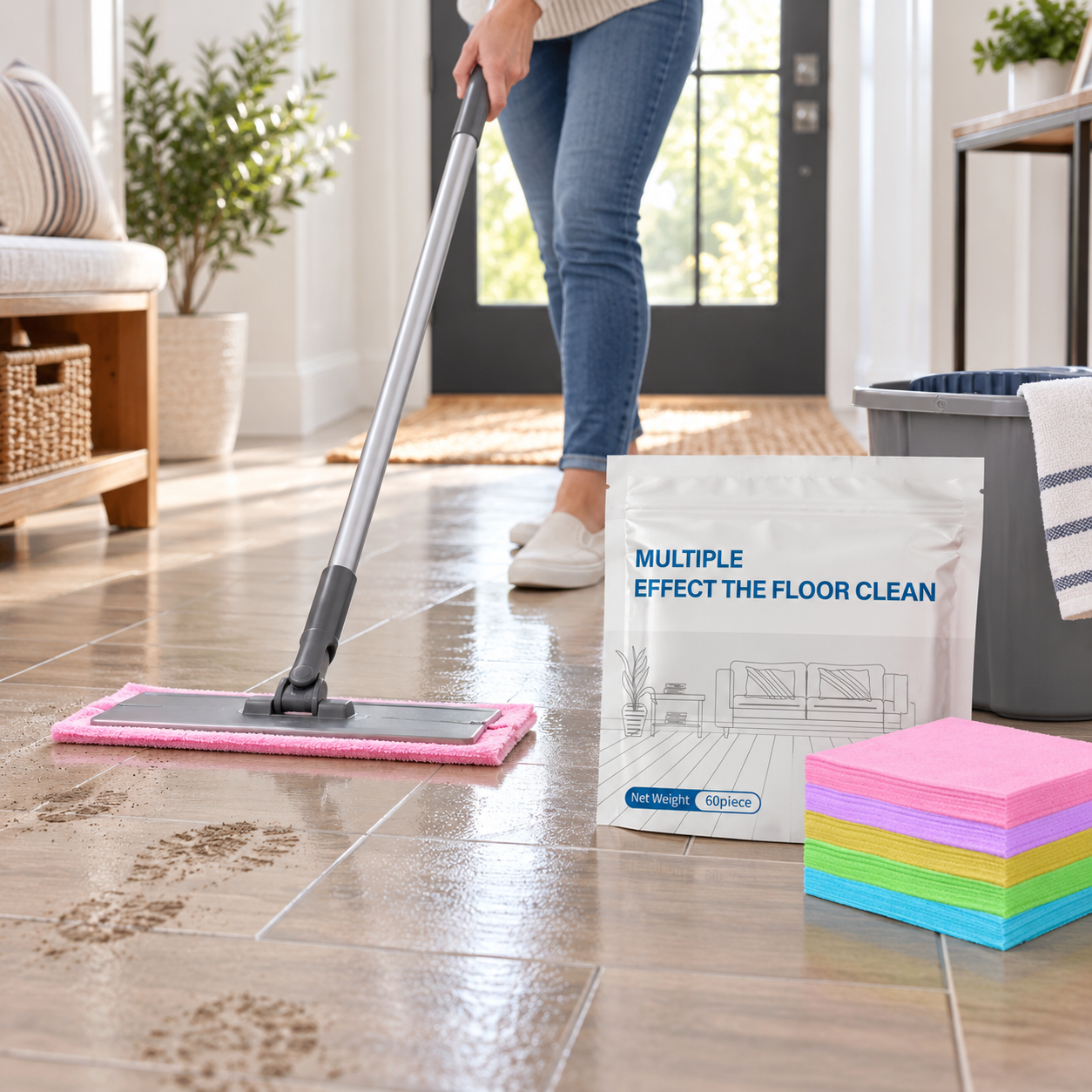 Multi-Effect Floor Cleaning Sheets