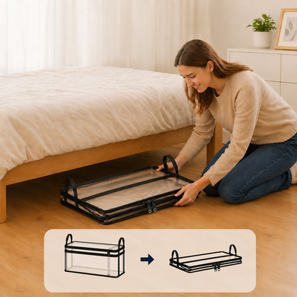 Large Heavy-Duty Thick Plastic Clear Storage Bag for Clothes, Moving & Storage